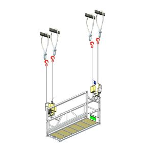 4 eslingas metalicas andamio colgante komplet 2m motor web