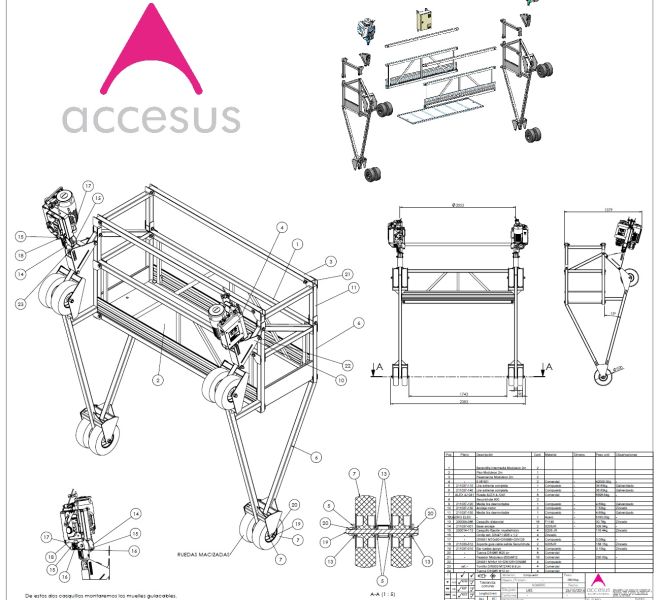 Accesus - Plataforma suspendida - plano inclinado 45º para presas_7