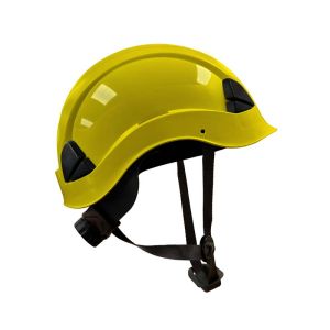 AEL casco amarillo con barbuquejo