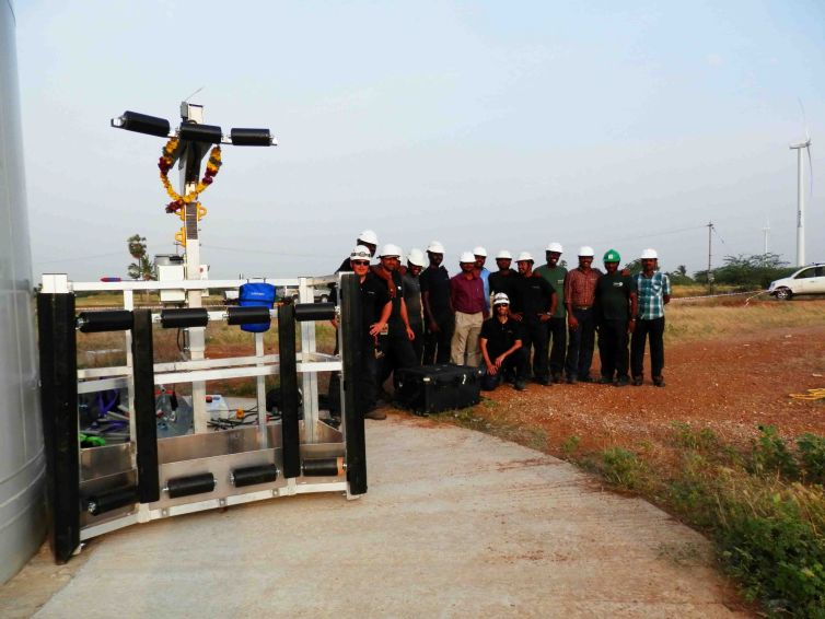 Plataforma Modublade mantenimiento palas aerogenerador GAMESA G-80 – INDIA
