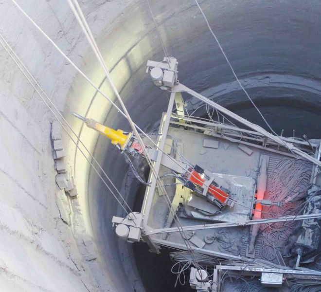 Andamio colgante especial para demolición de chimeneas