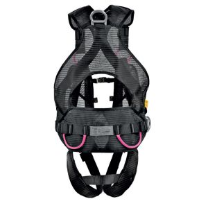 Arnés de seguridad A600 fucsia vista dorsal