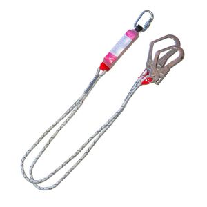 611413 eslinga doble con absorbedor estándar y conectores de acero (17mm y 53mm) - Accesus